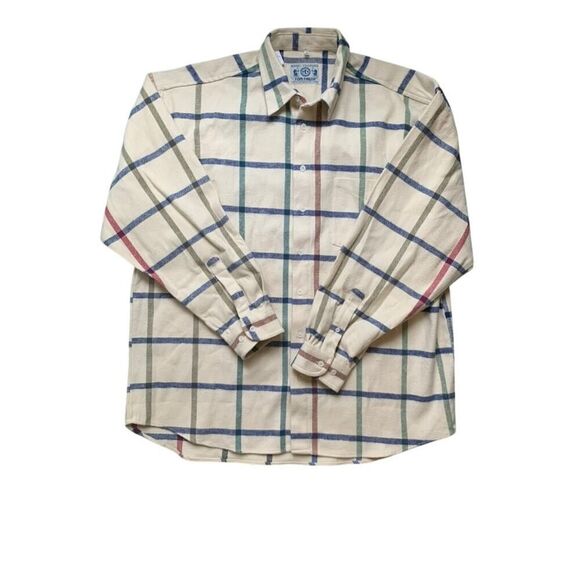 Unbranded Other - Tom Tailor Thick Flannel Warm100% Cotton Plaid Button Down Overshirt Mens XL